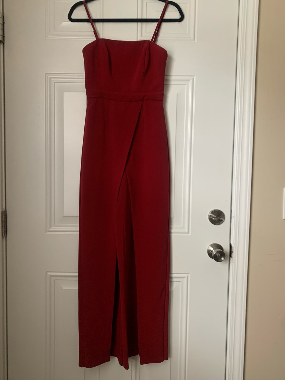 White House Black Market Red Formal Jumpsuit Size 00